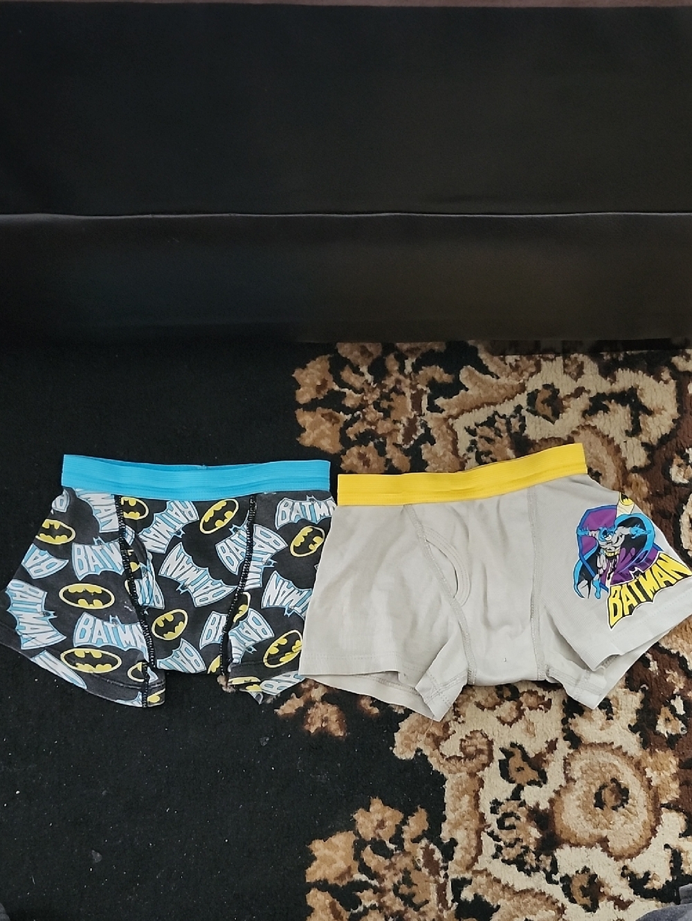 2pk BUNDLE! Batman Little Boy Boxer briefs; Size:4, Grey/Yellow & Blue/black